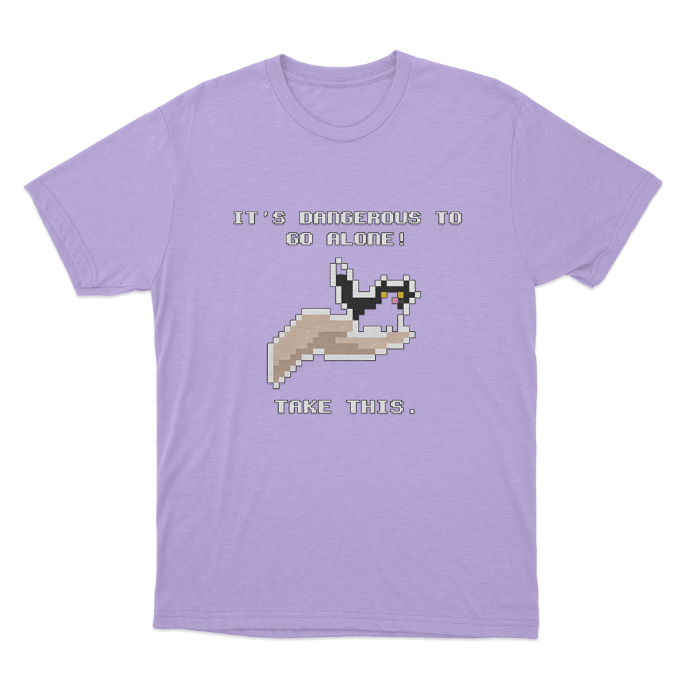 Dangerous To Go Alone Unisex T Shirt Purple Dangerous To Go Alone Unisex T Shirt Purple
