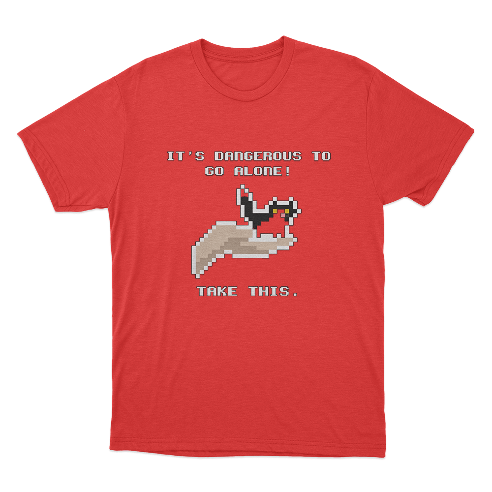 Dangerous To Go Alone Unisex T Shirt Red Dangerous To Go Alone Unisex T Shirt Red