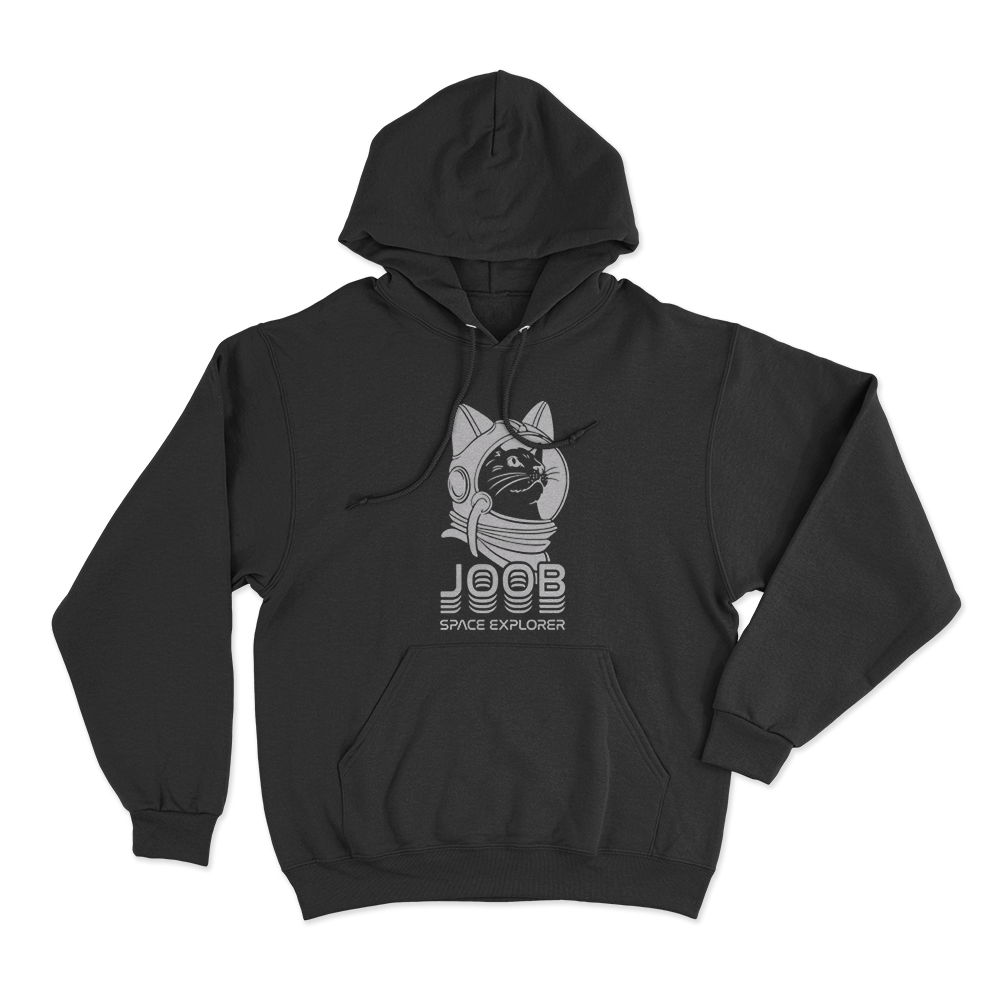 Joob Space Explorer Unisex Hoodie Black Joob Space Explorer Unisex Hoodie Black