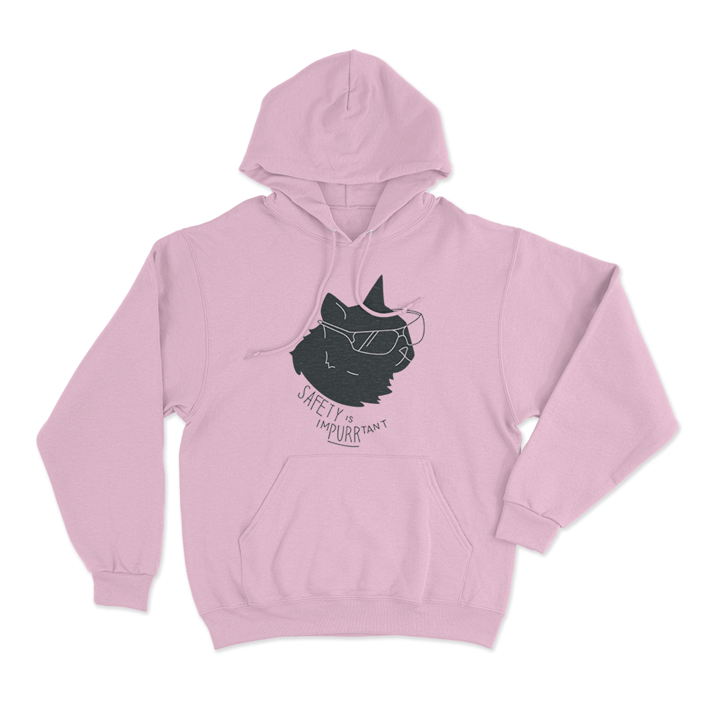 Safety is Impurrtant Unisex Hoodie Pink Safety is Impurrtant Unisex Hoodie Pink