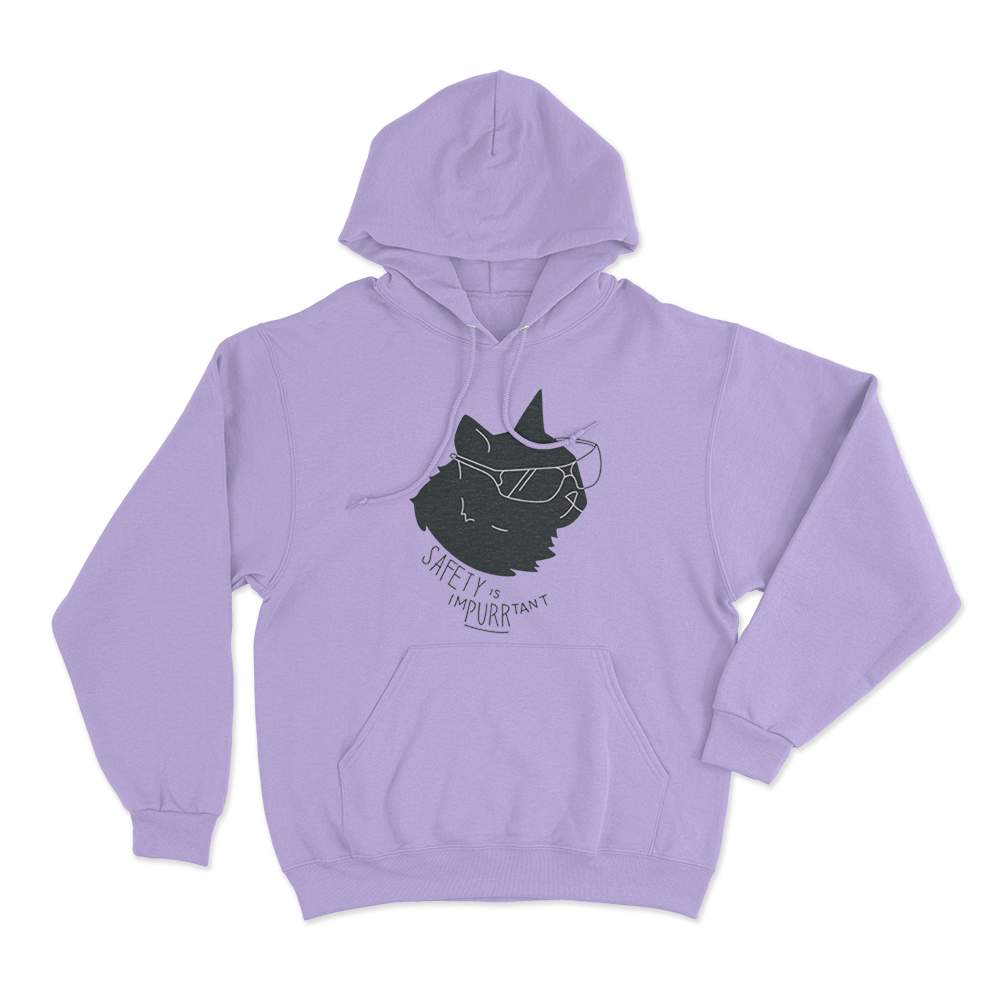 Safety is Impurrtant Unisex Hoodie Purple Safety is Impurrtant Unisex Hoodie Purple