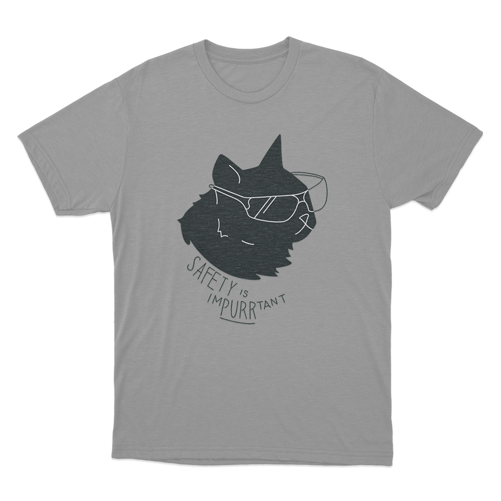 Safety is Impurrtant Unisex T Shirt Grey Safety is Impurrtant Unisex T Shirt Grey