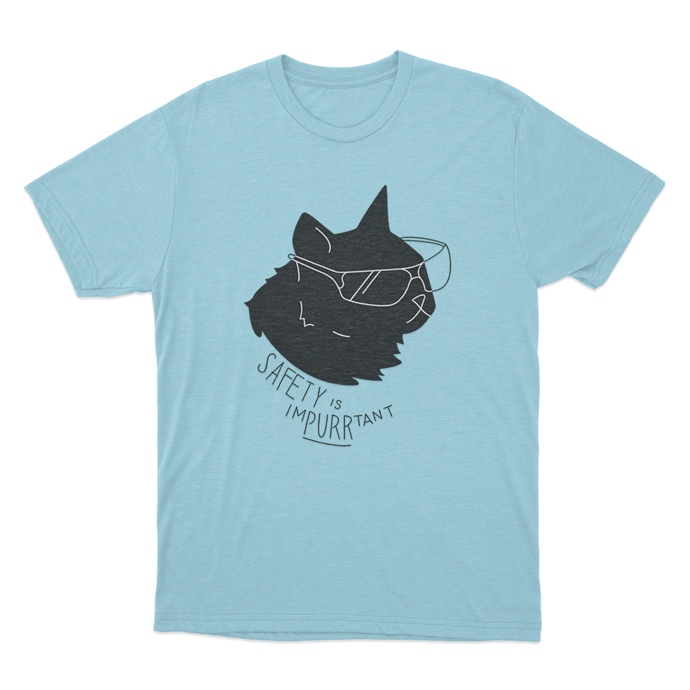 Safety is Impurrtant Unisex T Shirt Sky Blue Safety is Impurrtant Unisex T Shirt Sky Blue